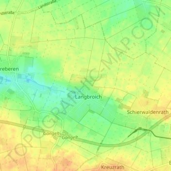 Carte topographique Harzelt, altitude, relief