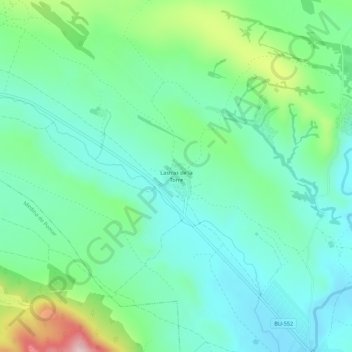 Carte topographique Lastras de la Torre, altitude, relief