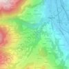 Carte topographique Les Communailles, altitude, relief