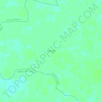 Carte topographique Sahapur, altitude, relief
