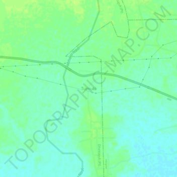 Carte topographique Tumuki, altitude, relief