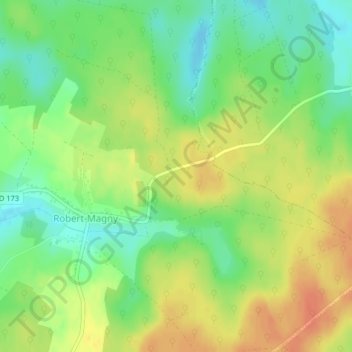 Carte topographique La Gruyère, altitude, relief