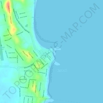 Carte topographique Kele Park, altitude, relief