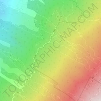 Carte topographique La Foret, altitude, relief