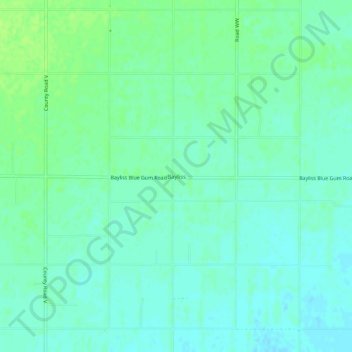 Carte topographique Bayliss, altitude, relief
