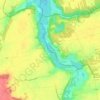 Carte topographique Les Quinselons, altitude, relief