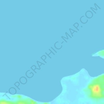 Carte topographique Raja Ampat Island, altitude, relief