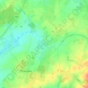Carte topographique Sirieux, altitude, relief