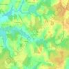 Carte topographique Les Montarlots, altitude, relief