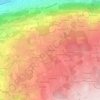 Carte topographique La Grangette, altitude, relief
