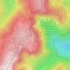 Carte topographique Trois Fours, altitude, relief