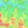 Carte topographique La Petite Bruyère, altitude, relief