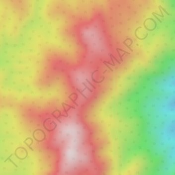 Carte topographique Iran Mountains, altitude, relief