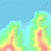 Carte topographique Playa Copey, altitude, relief