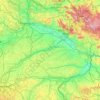 Carte topographique Dingolfing-Landau, altitude, relief