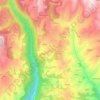 Carte topographique Ca' del Vento, altitude, relief