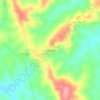 Carte topographique Taquaraçu, altitude, relief