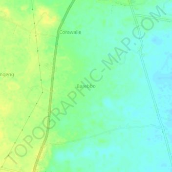Carte topographique Barebbo, altitude, relief