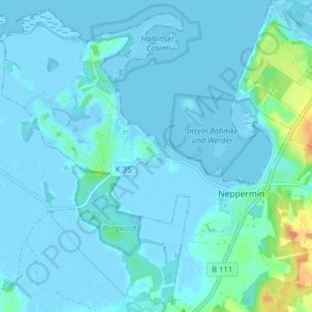 Carte topographique Balm, altitude, relief
