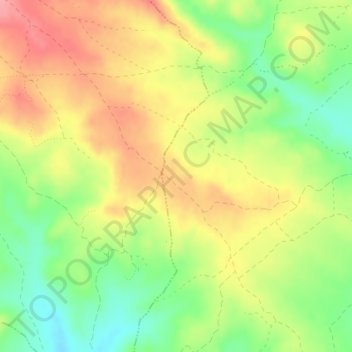 Carte topographique Perones, altitude, relief