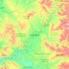 Carte topographique Huajuapan, altitude, relief