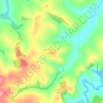 Carte topographique Bela Vista do Ivaí, altitude, relief