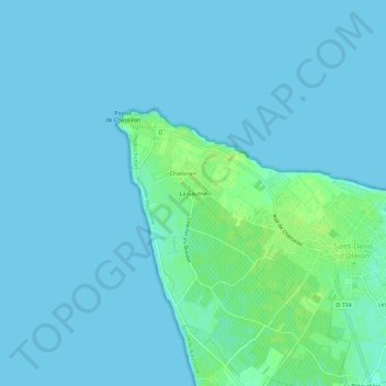 Carte topographique La Gautrie, altitude, relief