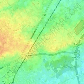 Carte topographique Maria-Assumpta, altitude, relief