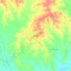 Carte topographique Sincé, altitude, relief