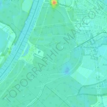 Carte topographique Rappenwört, altitude, relief