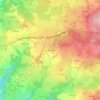 Carte topographique Les Chassagnes, altitude, relief