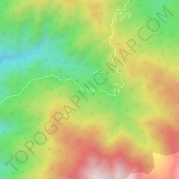 Carte topographique برنت, altitude, relief