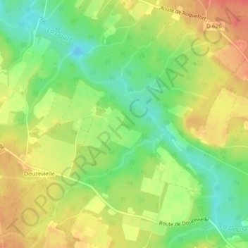 Carte topographique Julliac, altitude, relief