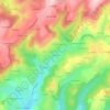 Carte topographique Le Grelon, altitude, relief