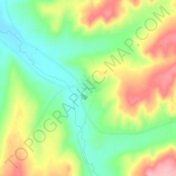 Carte topographique Sofular, altitude, relief
