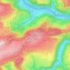 Carte topographique La Combe d'Amotte, altitude, relief