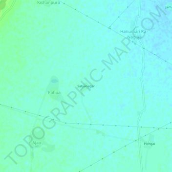 Carte topographique Satyanagar, altitude, relief