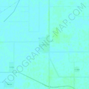 Carte topographique Sawantsar, altitude, relief