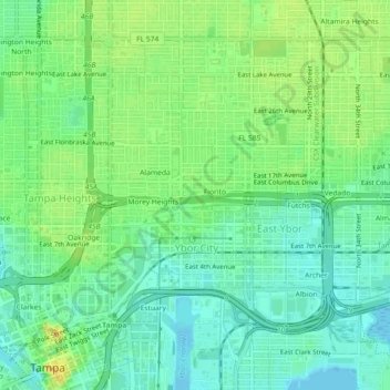 Carte topographique La Casa, altitude, relief