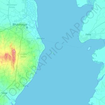 Carte topographique Piram Bet, altitude, relief