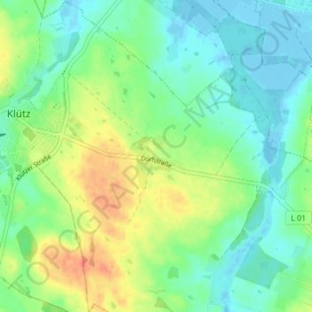 Carte topographique Christinenfeld, altitude, relief