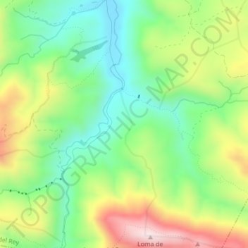 Carte topographique Cambril, altitude, relief