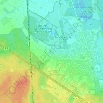 Carte topographique Stümmeln, altitude, relief