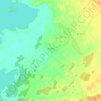 Carte topographique Söne, altitude, relief