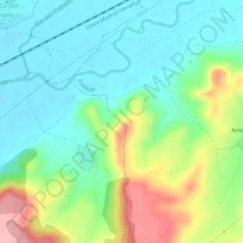 Carte topographique Veleta, altitude, relief