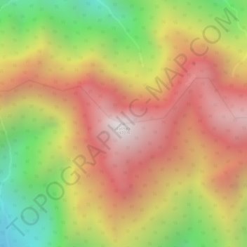 Carte topographique Cyclops Mountain, altitude, relief