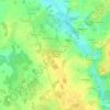 Carte topographique Les Grandes Landes, altitude, relief