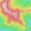 Carte topographique Mount Dromedary / Gulaga, altitude, relief