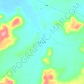 Carte topographique Barsafé, altitude, relief