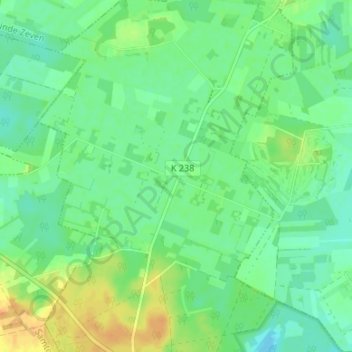 Carte topographique Borchel, altitude, relief